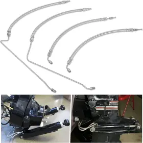 Mo-auto Moqp474 Trim/tilt Hydraulic Ram Cylinder Hose Kit For Mercruiser Alpha I Gen Ii Bravo
