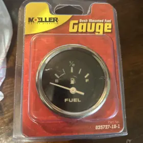 Moeller 035727-10-1 Fuel 2-1/16 Inch Gauge 33-240 Ohm Dash Mounted 12v Boat Marine