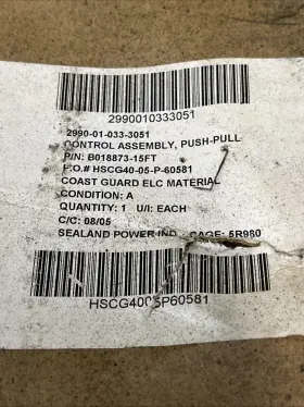 B018873-000-0180.0 Morse Controls B018873 New Teleflex/morse Neutral Cable And Shutoff 15