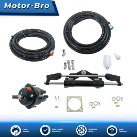 Mb62916 Motor-bro Hydraulic Outboard Steering System Kit 350hp Marine Cylinder Helm Tubing Boat