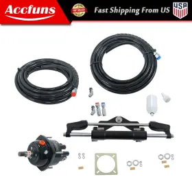 Afu11984f Munirater 350hp Hydraulic Outboard Steering Kit Boat Marine System For Single Station