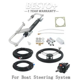 Btp43413p Munirater For Boat 90hp Marine Hydraulic Outboard Steering System Kit Cylinder Pump Hoses