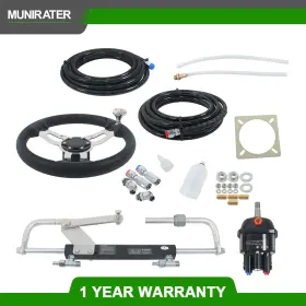 Mr3236766m Munirater 90hp Hydraulic Outboard Steering Kit Marine Boat System New