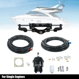 Rdb40446t Munirater New Hydraulic Steering Kit 350 Hp Helm Pump Cylinder 26 Ft Hose For Outboards