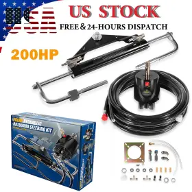Myauto Myqp-2305 Complete 200hp Marine Hydraulic Steering Kit For Yamaha Honda Mercury And More