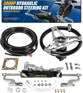 Myqp-2474 Myauto 300hp Boat Outboard Hydraulic Steering System Kit With Wheel