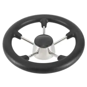 Novelbee 609832286943 11-1/2 Inch Stainless Steel 5 Spoke Boat Marine Destroyer Steering W Novelbee 609832286943 11-1/2 Inch Stainless Steel 5 Spoke Boat Marine Destroyer Steering W