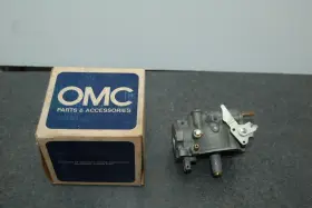 387859 Omc Nos Genuine Carburetor 9.9 Hp Carb New Old Stock Evinrude Factory