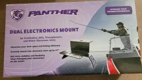 Panther Marine Products 954400dm Dual Electronics Deck Mount Bracket And Base