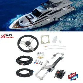 Pt20958a Partra 90hp Boat Hydraulic Outboard Steering Kit 20ft Marine Wheel