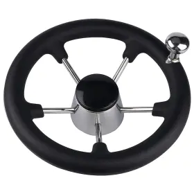 Pebbly Beach 972171698734 Boat Steering Wheel 11 Inch Stainless Steel Marine Adapter Fi
