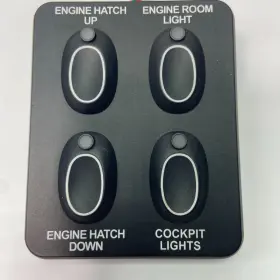 329827 Pursuit Boats Multi Function 4 Position Switch Panel