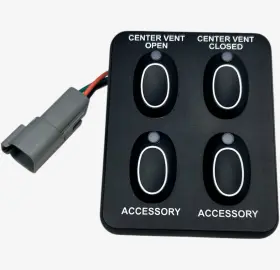 Pursuit Boats 329828000020 Helm Center Vent 4 Position Switch Panel