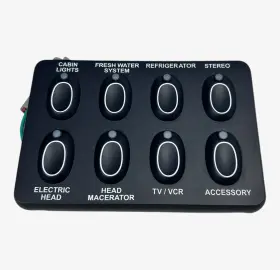 329831 Pursuit Boats Multi Function 8 Position Cabin Switch Panel