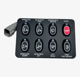 5709060 Pursuit Boats Multi Function 8 Position Helm Switch Panel