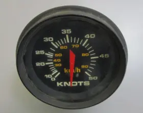 79-895285q44 Quicksilver 96-00 Marine Speedometer Gauge 0-80 Mph Black