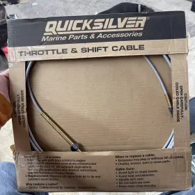 896143a20 Quicksilver Nos Boat Throttle And Shift Cable/20 896143a20ft