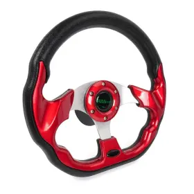 Rastp Rs-stw031-red Qr045 12.6 Inch Boat Steering Wheel With 3/4 Axle Marine Adap