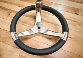 7251321fgk Schmitt Evo Pro 316 Cast Ss Boat Steering Wheel With Control Knob - 13.5 Inch