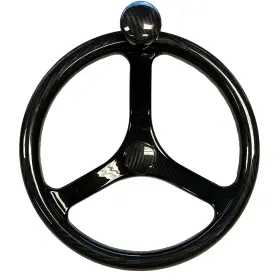 Schmitt Marine 7461321fgk-cfn Carbon Fiber Primus Steering Wheel 13.5 Inch W Finger Grip 3/4 Shaft