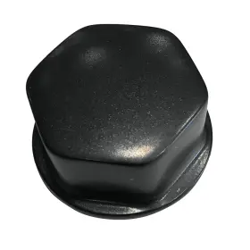Schmitt Marine Cap030b Faux Center Nut Blk With 1/2 Inch 5/8 M12 Base F/cast Steering Wheels