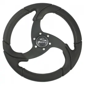 Schmitt Marine Pu021104-r Folletto 14.2 Inch Wheel Blk Poly 3/4 Tapered Shaft With Center Cap