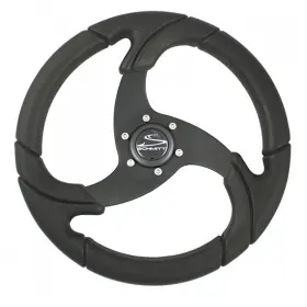 Pu026104-r Schmitt Marine Folletto 14.2 Inch Wheel Blk Polished Poly 3/4 Tapered Shaft With Cap