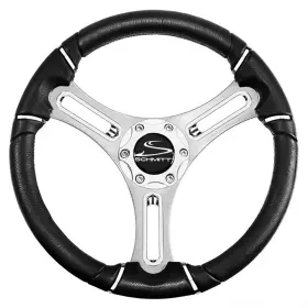 Schmitt Marine Pu043144-12r 14 Inch Wheel 04 Series Poly Chrome Trim Cap Brushed Spokes 3/4 Shaft