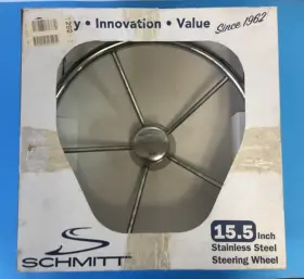 Wm1721521 Schmitt Marine Model 406306 Destroyer Steering Wheel 15.5 Inch P/n