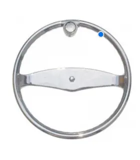 50005 Schmitt Ongaro Steering Wheel 15 1/2 Inch With Knob For 1 Flush Mount Shaft