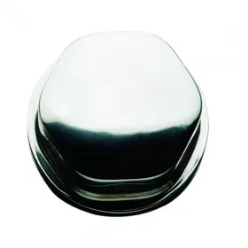 Cap0304 Schmitt & Ongaro Marine And Faux Center Nut - Chrome/plastic 1/2 Inch 3/4 Base