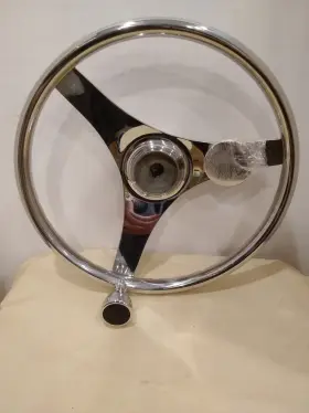 230323 Sea-dog 13-1/2 Inch Stainless Steel Steering Wheel With Knob By