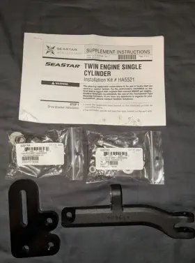 Sea Star Ha5521 Seastar Drive Bracket Kit For Twin Engine Single Cylinder
