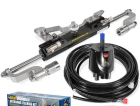 Czbsl013 Seaboshi Full 300hp Hydraulic Steering Kit For Outboard Boats - Complete Marine