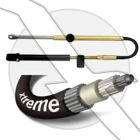 Ccx17924 Seastar Solutions Mercury Outboard Mercruiser Teleflex Xtreme Throttle Shift Control Cable 24ft