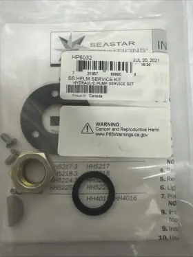 Hp6032 Seastar Solutions Oem Hydraulic Helm Service Kit Shaft Seal Nut Not Chinese