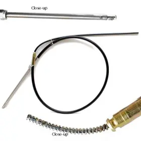 Ssc6205.5 Seastar / Teleflex Marine Boat Steering Cable Qc Rotary 5.5 Ft