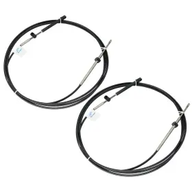 220423315 Seawell 2pcs 15ft Outboard Throttle Cable Gen I Control Shift Cables For Mercury Mariner