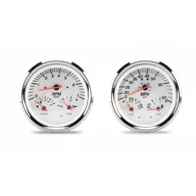 Sierra 21000p 5 Inch Multi-function Gauge Kit White