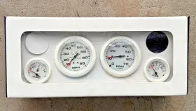 Sierra 68387p Arctic White Outboard 4 Gauge Set