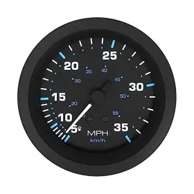 Sierra 68395p Eclipse Black 3 Inch 5-35 Mph Speedometer Gauge Kit With Pitot And Hose