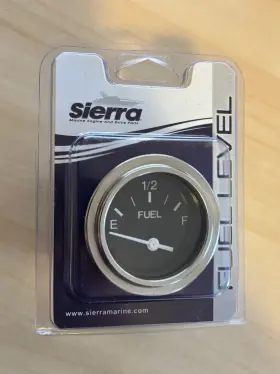 80150p Sierra New Free Ship Marine Heavy Duty Nylon 2 Inch Fuel Gauge 12 Volt
