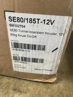 185t-12v Sleipner Sm102704 Se80/185t Thruster 12v 80kg/176 Lb Thrust #se80/185t-12v