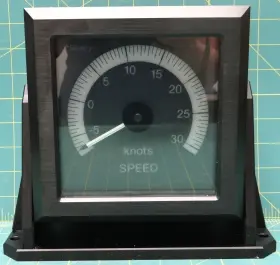 Ans244-30-bw Sperry Marine Ans244-30-c Speed Indicator -5 To 30 Knots Ans244-30-bw Sperry Marine Ans244-30-c Speed Indicator -5 To 30 Knots