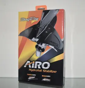 Stingray Airo-1 Airo Boat Hydrofoil Stabilizer Fin Whale Tail Black New
