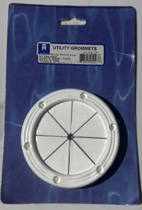 Ug-3fw-dp T-h Marine Utility Grommet Round White Od Max 4 Inch Hole 3 Vynil