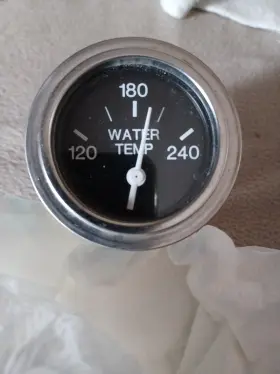 80590 Teleflex Vintage Used # Marine Inch Water Temp Gauge 120 To 240 Dusty
