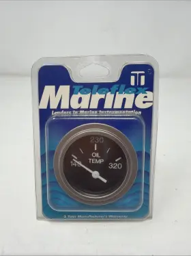 Teleflex 80596p Marine Heavy Duty Series 2 Inch Oil Temperature Gauge 140-320 F