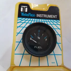 56930p Teleflex Marine 2 Inch Fuel Gauge Round Black Boat 12 Vdc