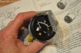 5912877 Teleflex Marine 2 Inch Fuel Gauge Round Black Boat 12 Vdc New